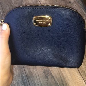 Blue Michael Kors small make up bag